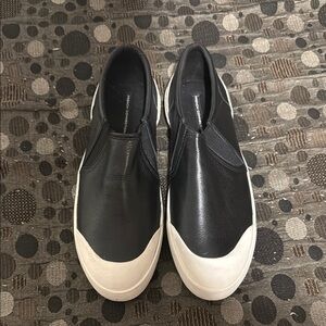 Black genuine leather French connection Sneakers